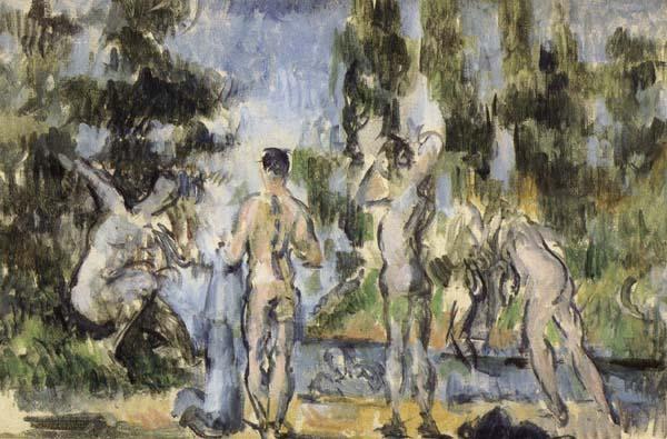 Paul Cezanne Baigneurs Norge oil painting art